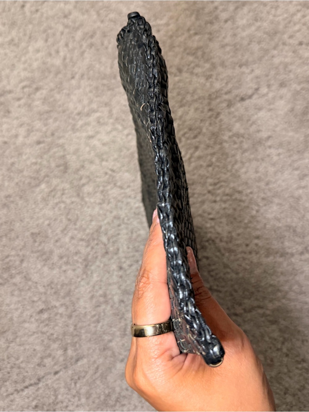 Prada Black Woven Madras Woven Clutch - Picture 8 of 12
